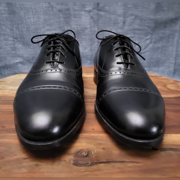 E.T. WRIGHT Dress Oxford Cap Toe Black Size 13 B - Picture 3 of 10